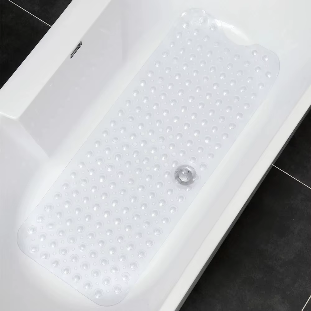 Tapis de baignoire antidérapant 40x100cm, couleur, avec ventouse, tapis de bain antidérapant, coussi