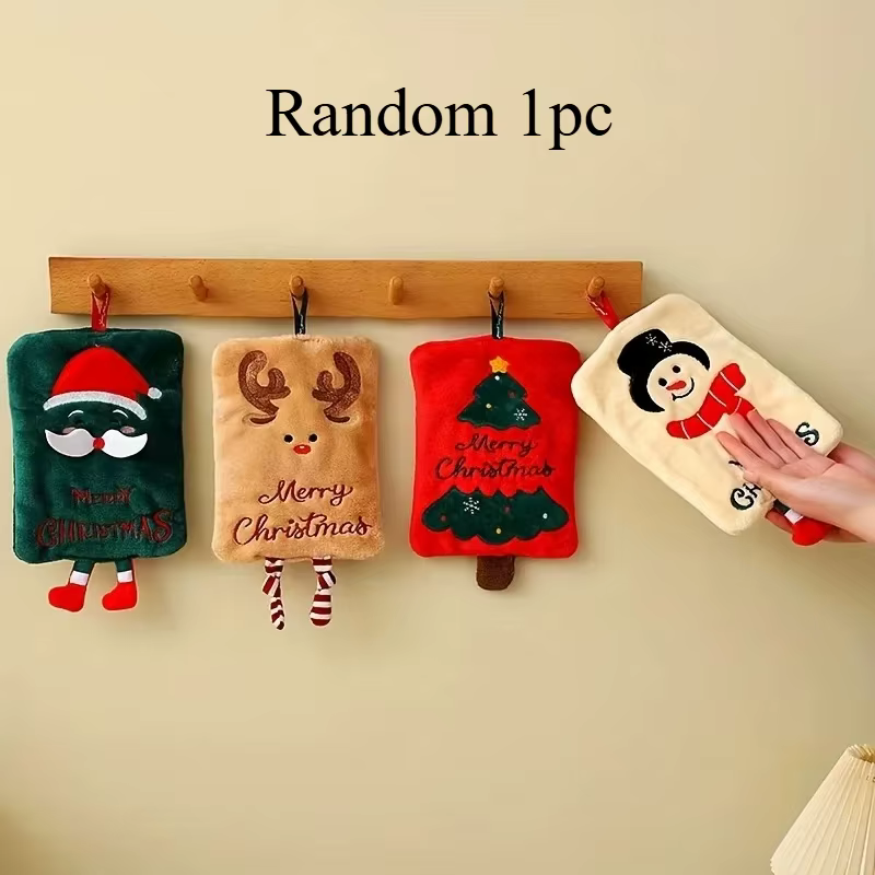 Serviette de Noël - Serviette de cuisine épaisse et à séchage rapide pour la salle de bain, avec des