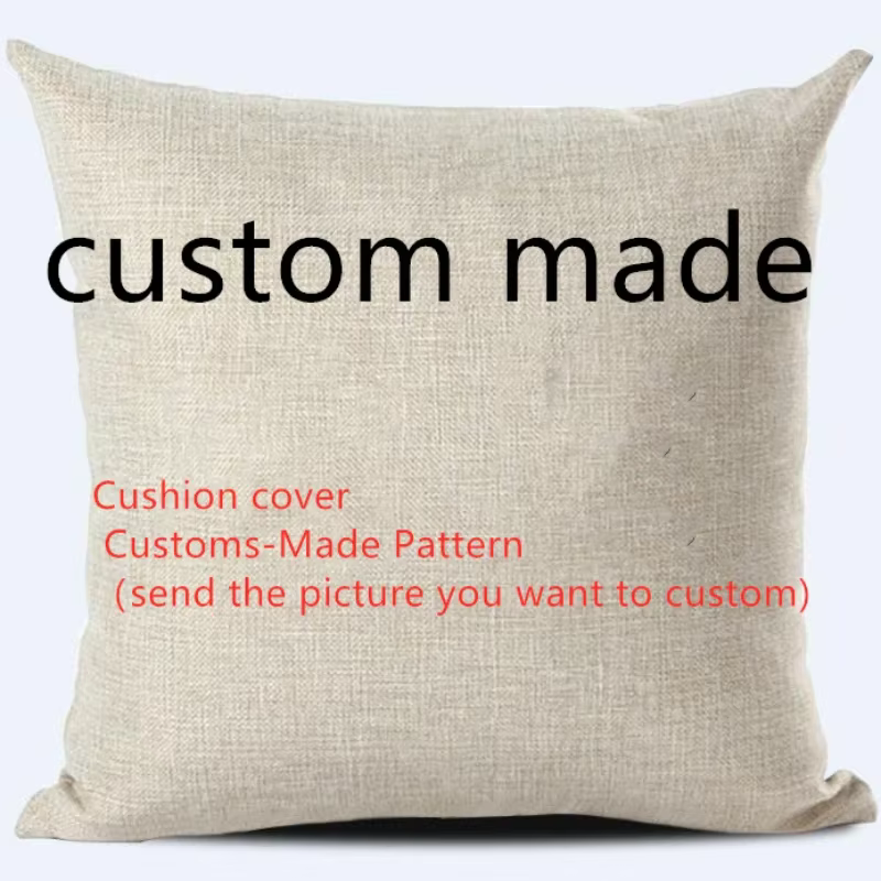 Housse de coussin imprimée en douane, taie d'oreiller décorative pour siège de canapé, décoration de