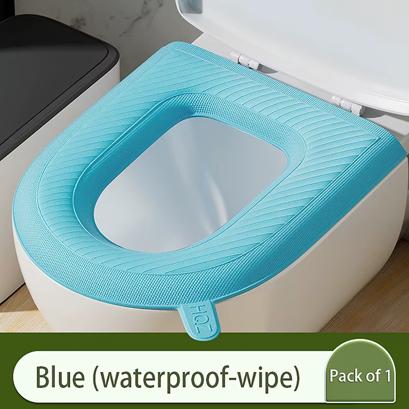 Tapis de toilette adhésif en EVA, imperméable, universel, réutilisable, couvre-siège de toilette, ac