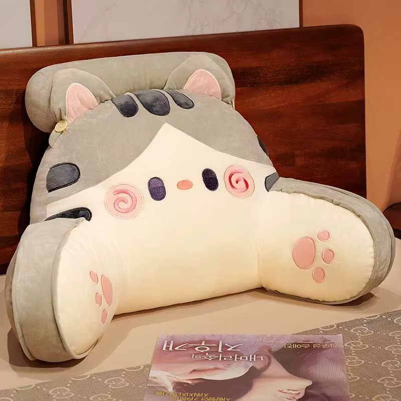 Oreiller de dossier de tête de lit, coussin de canapé, oreiller de lecture pour dortoir, femme encei