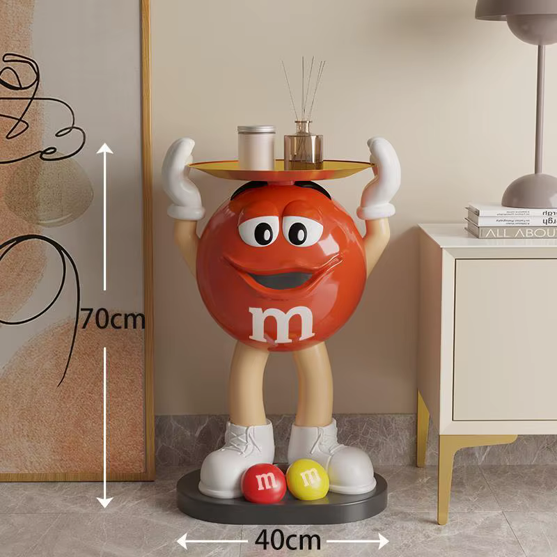 Mm Bean Art Meuble TV de luxe pour salon, étagère d'appoint pour canapé et chevet, décorations de so