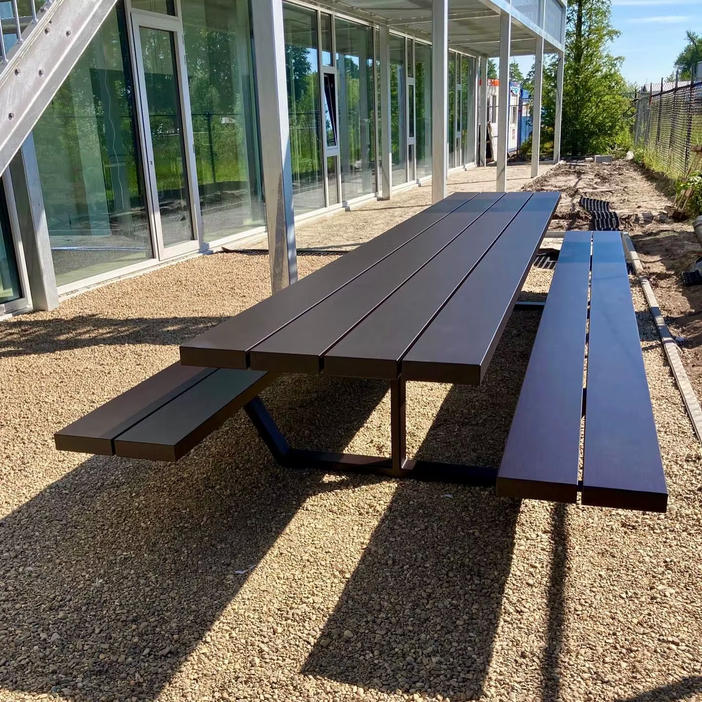 Ensemble de bancs de Table, ensemble de salle à manger de jardin, meubles d'extérieur de Restaurant,