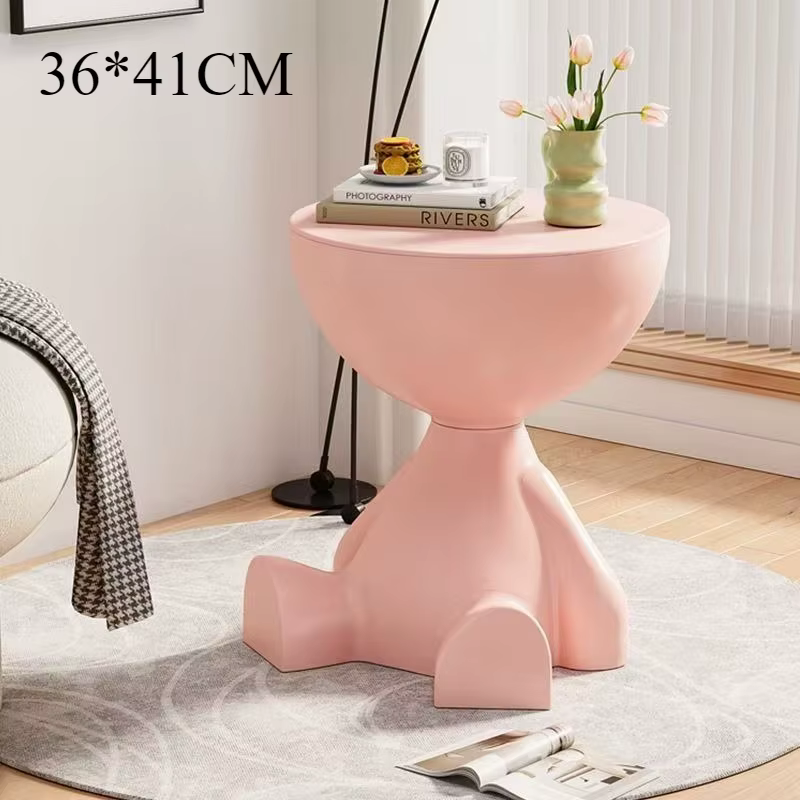 Table basse créative et simple en plastique, style INS, pour salon ou chambre, idéale pour petits es