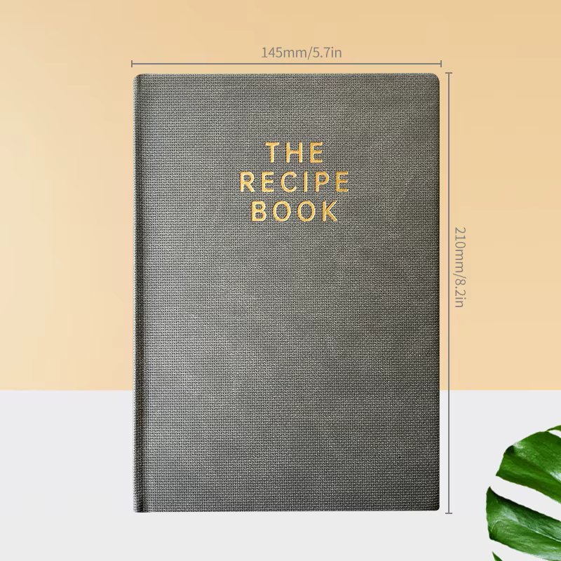 Carnet de Recettes en Cuir de Luxe 2026 A5 – Journal de Recettes Rigide en Cuir Premium pour Notes d