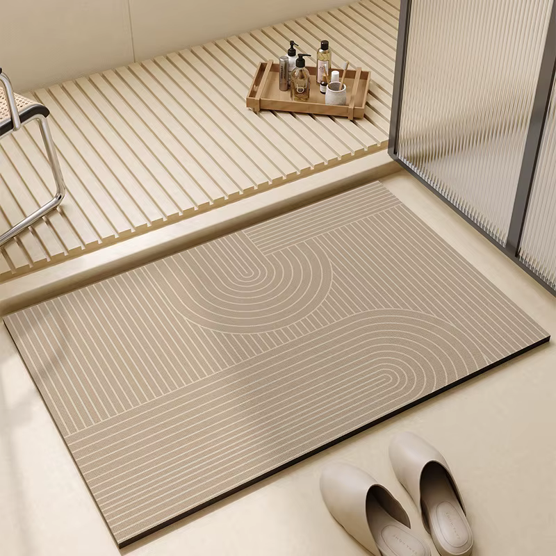 VIKAMA – tapis de salle de bain absorbant, boue de diatomée, wabi-sabi, résistant à la saleté, résis
