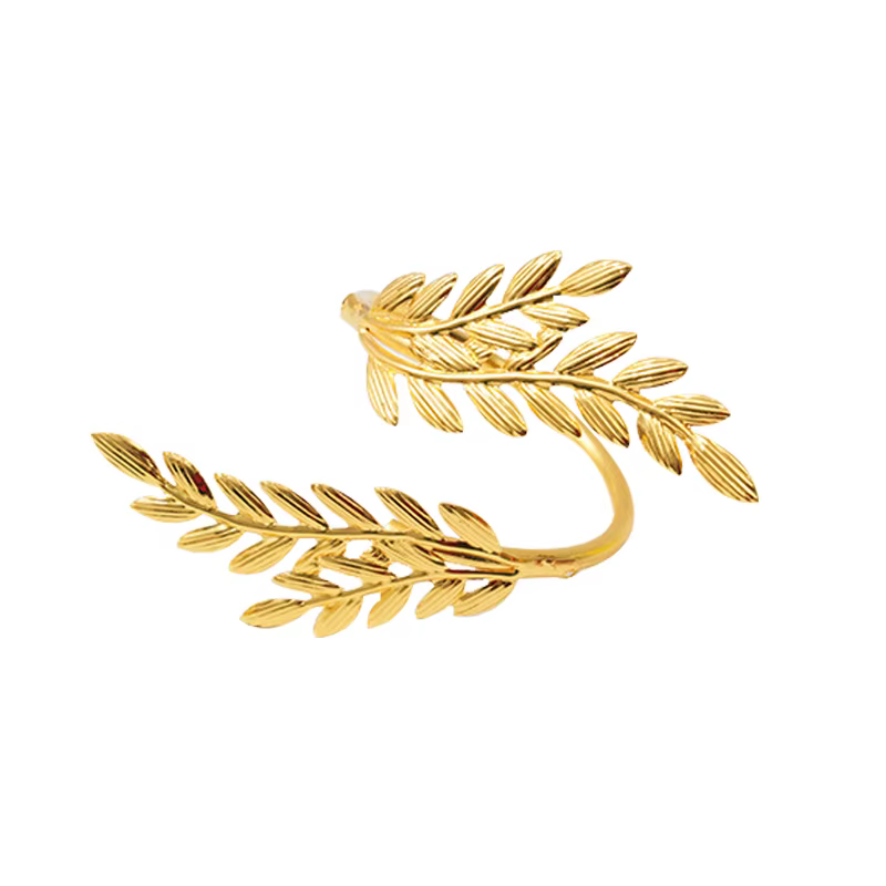 Anneaux de serviette en feuille d'argent, 1/6/12 pièces, porte-anneaux de serviette en métal pour dé