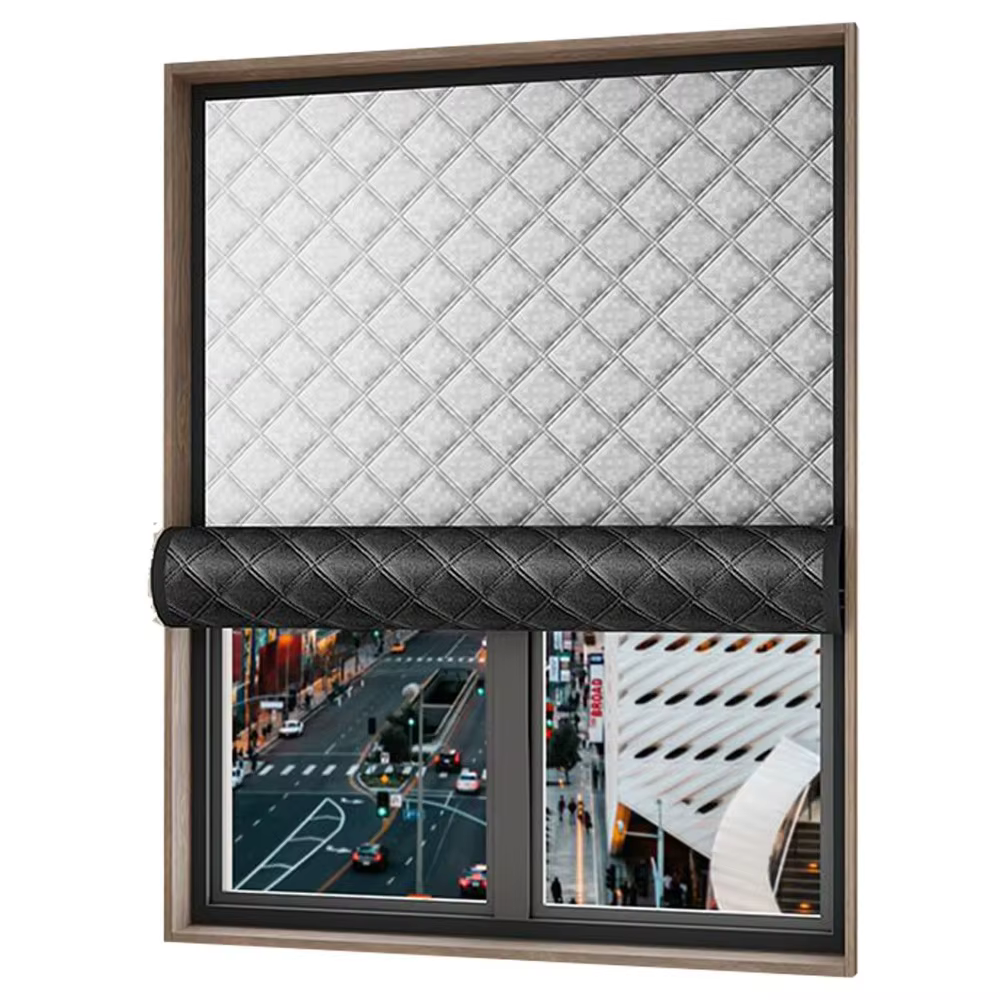 Rideaux insonorisants autocollants, film isolant, rideaux occultants coupe-vent, réduction du bruit,