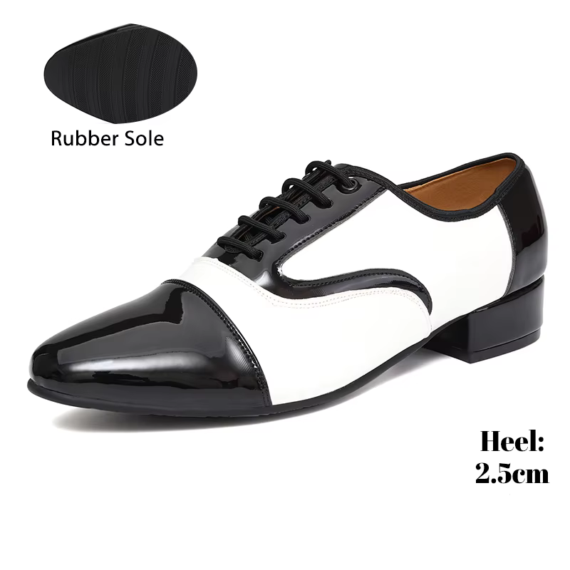 Chaussures de danse modernes pour hommes, pour Rumba latine, valse, chaussures de danse en cuir pour