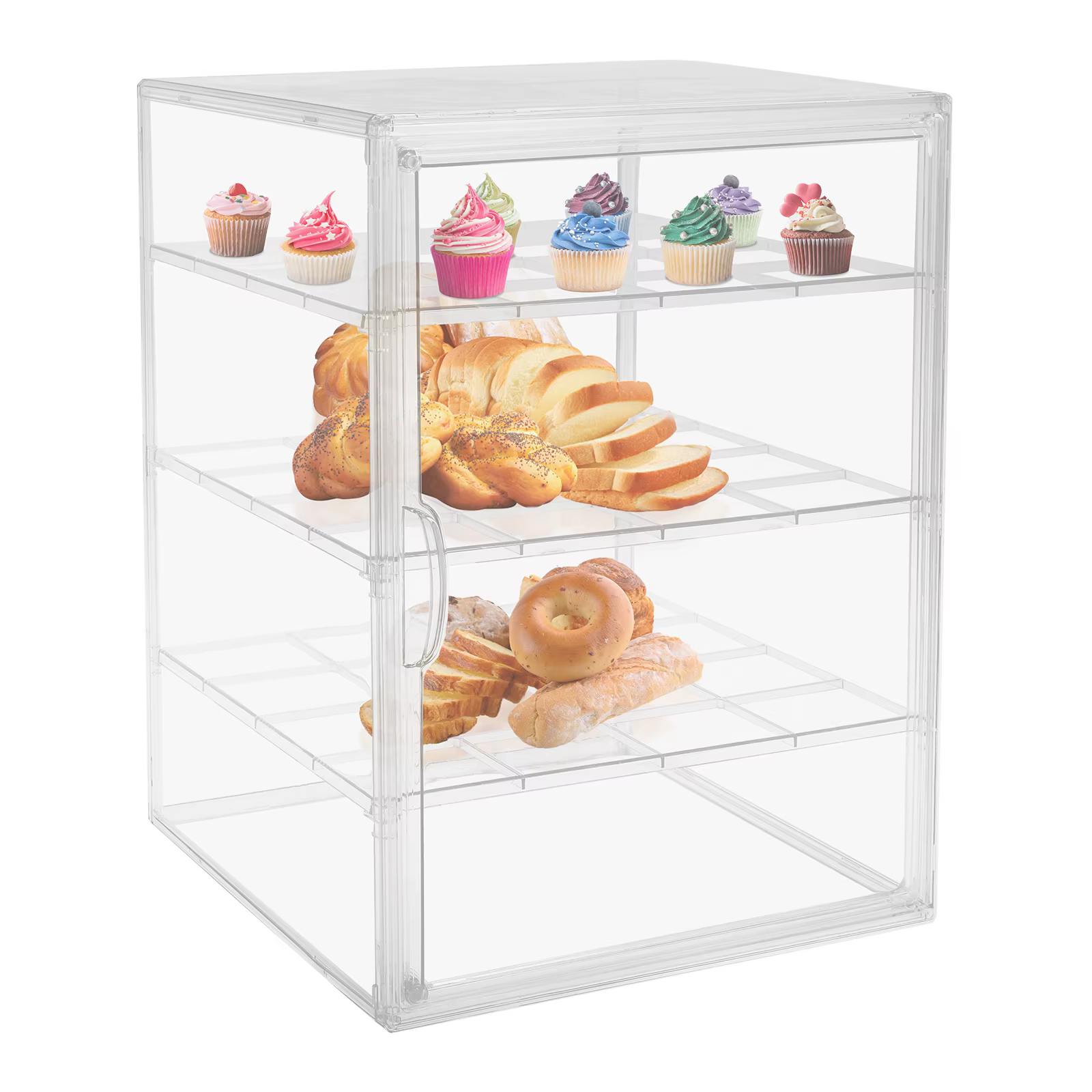 Armoire de boulangerie à 4 niveaux, bureau, chauffe-articles cuits, armoire de cuisine, présentoir d