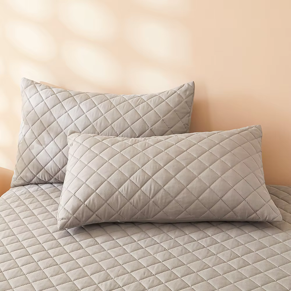 Taies d'oreiller imperméables, 2 pièces, enveloppe douce et respirante pour protection de lit 50x75c