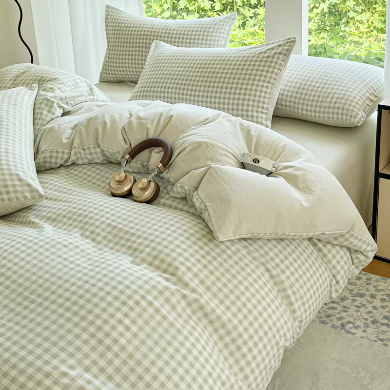 3 pièces Housse de couette simple, douce et respectueuse de la peau Ensemble de 3 pièces (1 housse d