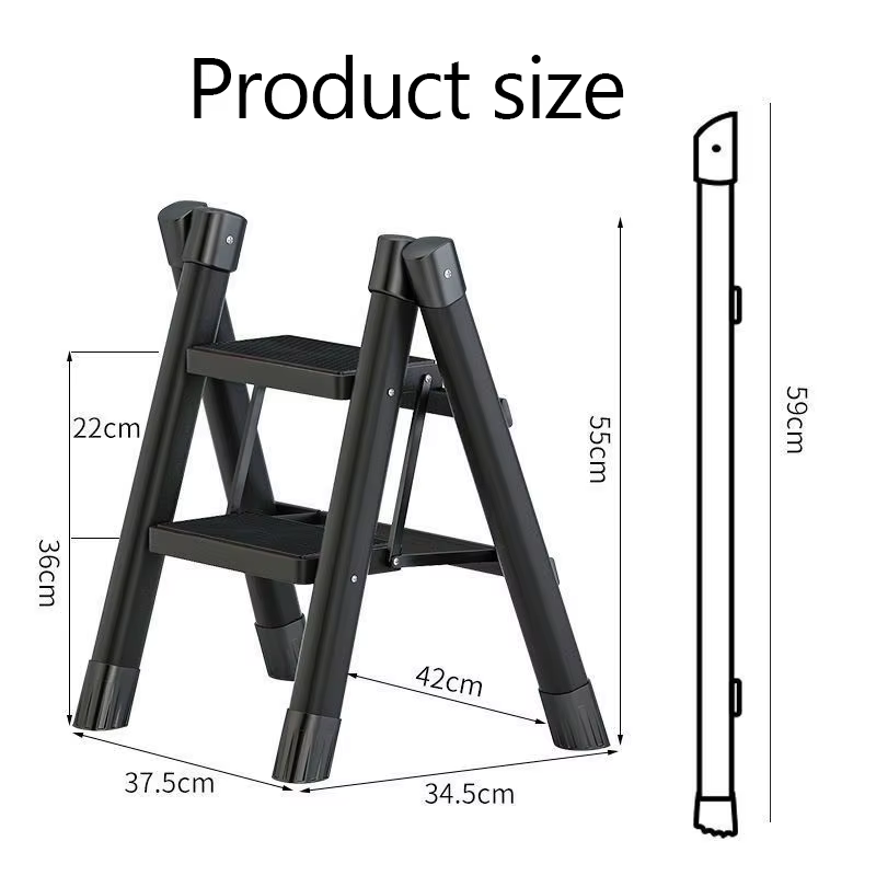 Escalier pliant ménage multi-fonctionnel échelle chaise pliable anti-dérapant chevrons escaliers cui