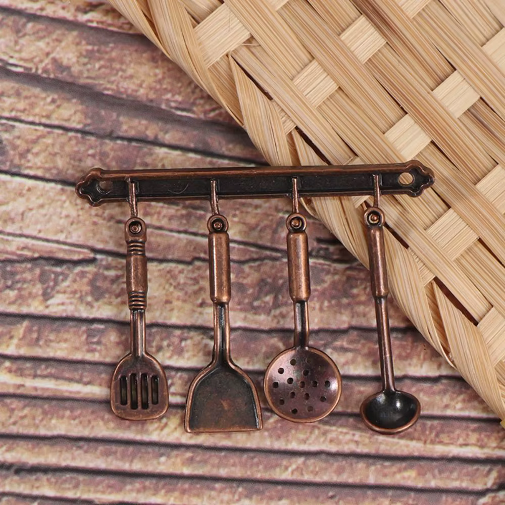 Bouilloire 1:12, Ensembles d'ustensiles de cuisine miniatures, Batterie de cuisine à l'échelle 1:12,