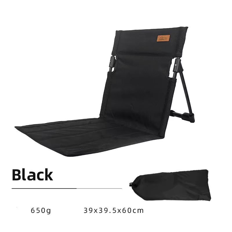 Chaise à Dossier Pliante Portable pour Camping en Plein Air, Coussin de Voyage, Jardin, Plage, Loisi