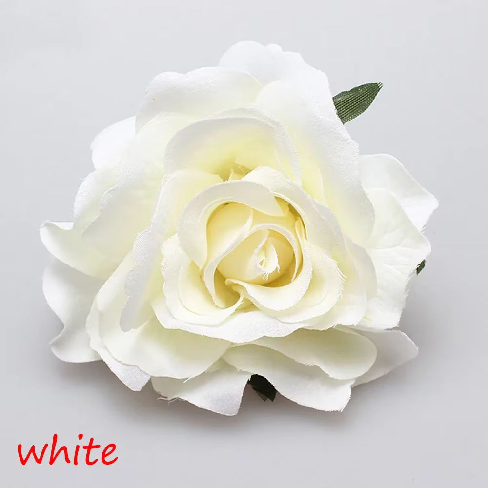 Épingle à cheveux double rose pour demoiselle d'honneur, pince à cheveux fleur pour patients, bijoux