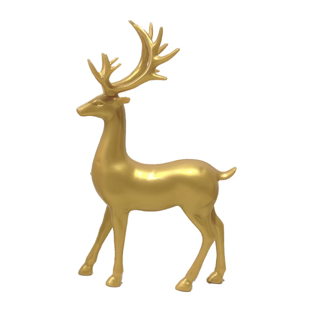 Artisanat créatif cerf ornement de bureau moderne mignon cerf de noël Statue Durable exquis wapiti F