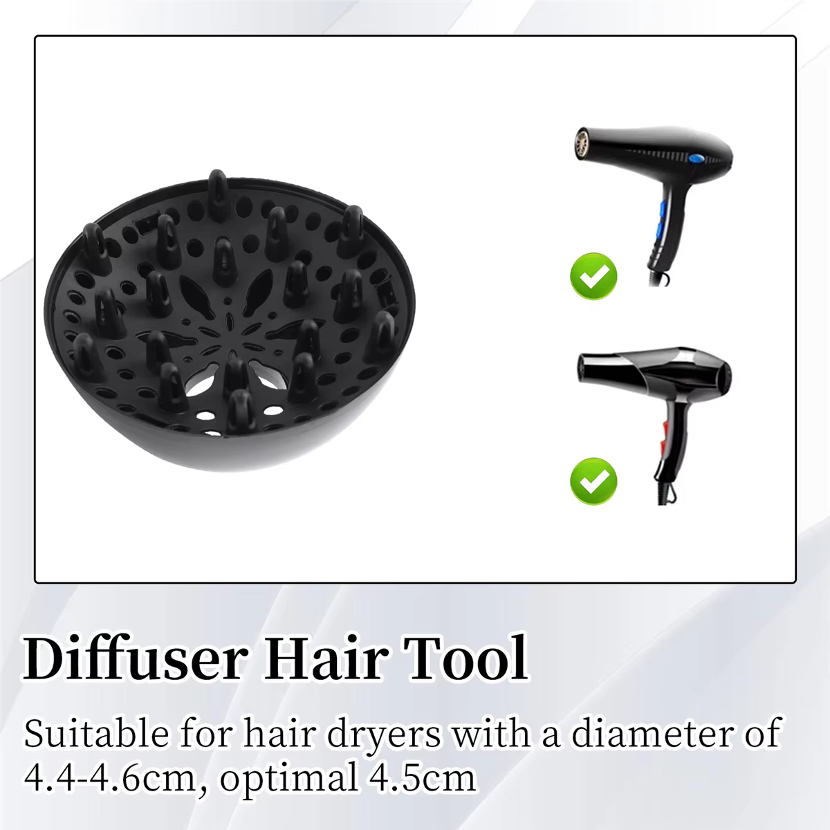 MSOR Salon de coiffure professionnel sèche-cheveux diffuseur souffleur buse barbier sèche-cheveux di
