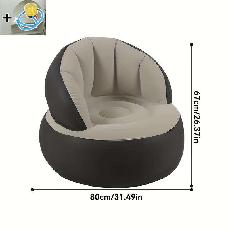 Canapé gonflable Portable doux, chambre à coucher intérieure, chaise de salon, Camping en plein air,