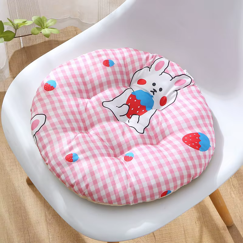 Coussin rond de qualité supérieure avec confort amélioré, durable, imperméable, couleur violette, po