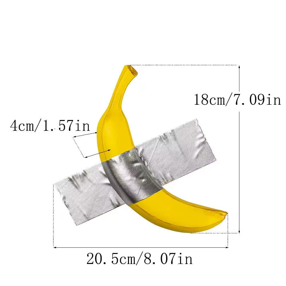 Sculpture de banane en résine, décoration murale, Art contemporain, salon moderne, décoration intéri