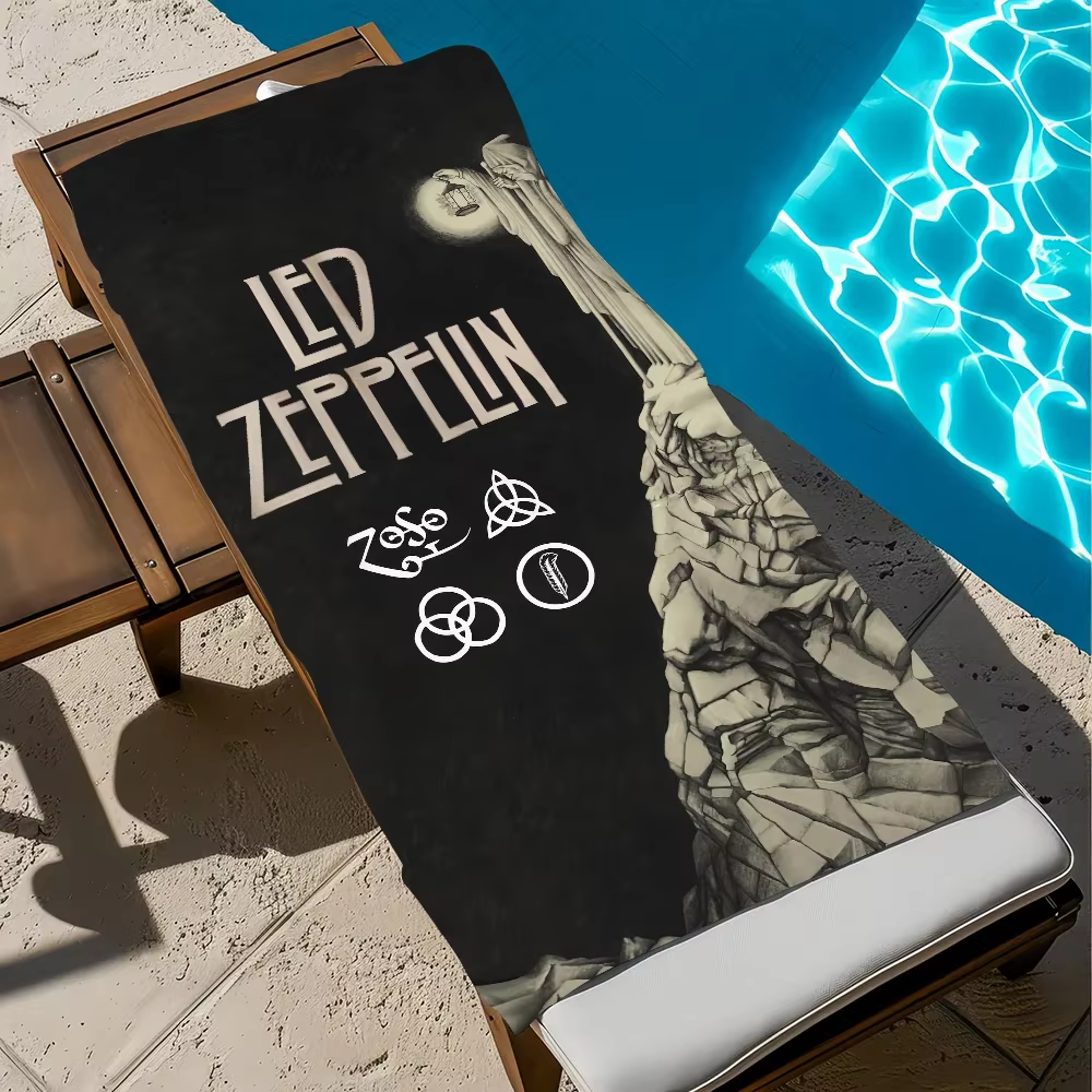 Rock Band L-Led z-zeppelin serviette musicale douce piscine cadeau pour voyage salle de sport douche
