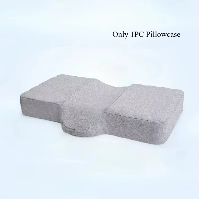 Taie d'oreiller 100% coton/soie glacée pour une personne, housse de Protection cervicale spécifique 