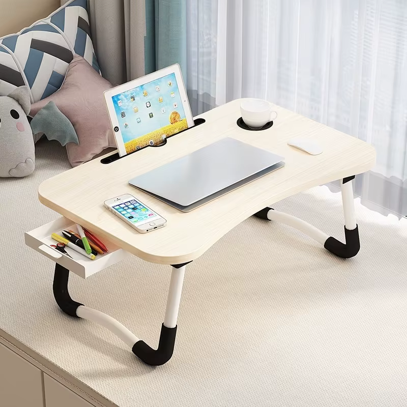Mini Table pliante, plateau de lit, support de verre, Type bureau d'ordinateur portable, Table d'ass
