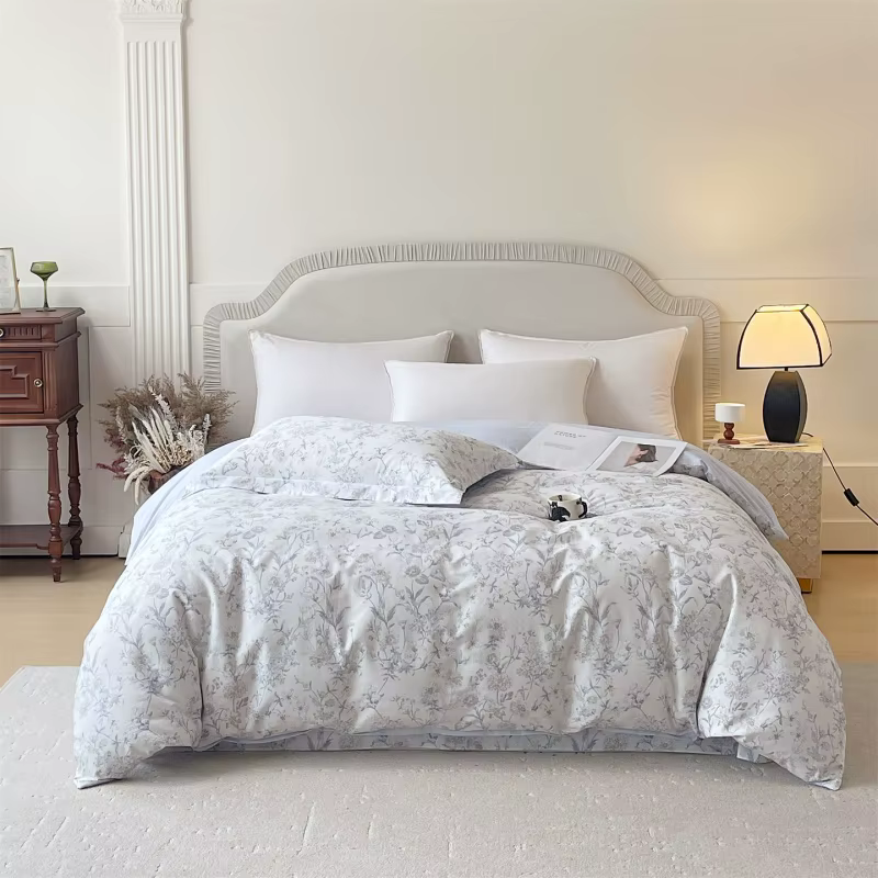 Housse de couette en coton imprimé de haute qualité, housse de couette simple, double, queen, king s
