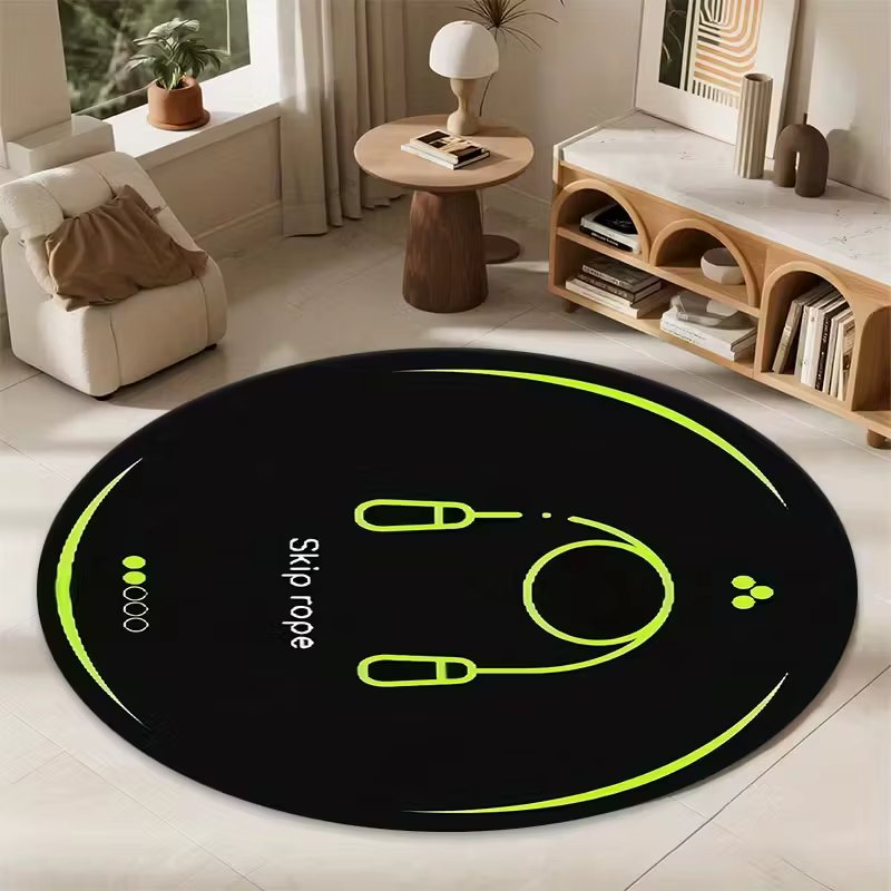 Tapis antidérapant fluorescent simple pour la salle de sport, la chambre, le salon, les amateurs de 