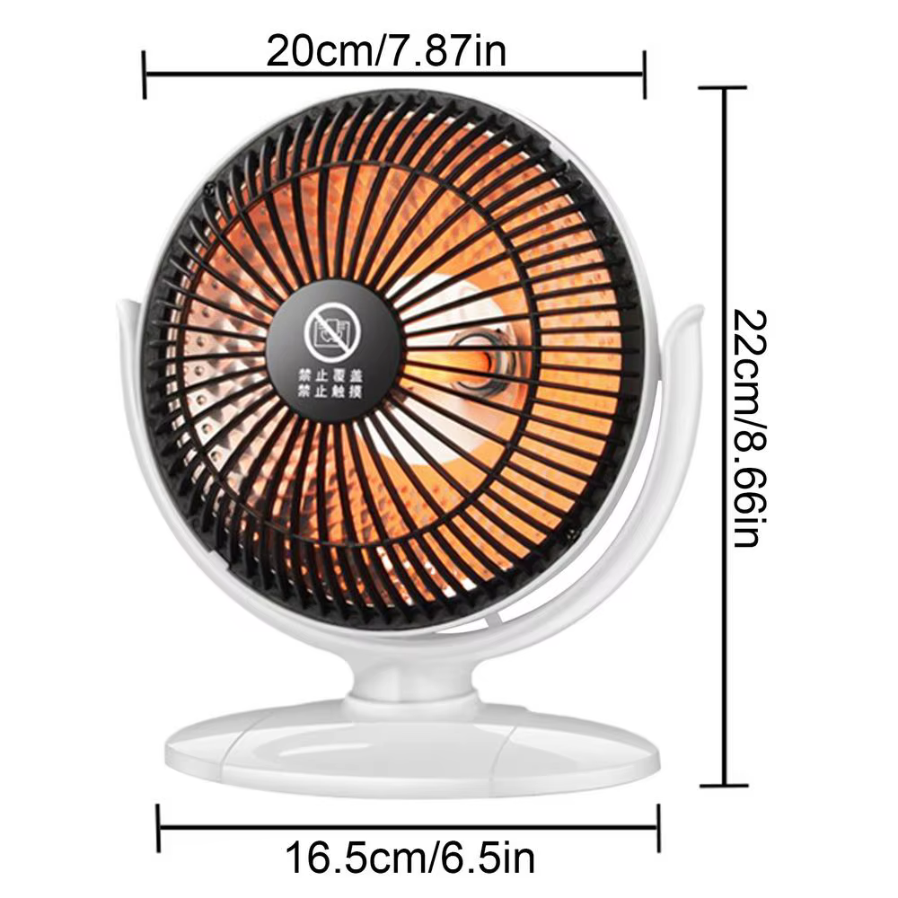 Petit radiateur 200W, appareils portables, réglable, silencieux, pour bureau, maison, chambre à couc