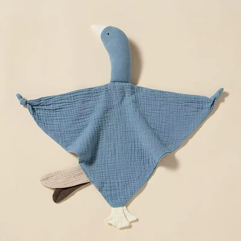 Couverture de couette en coton pour bébé, cygne mignon, poupées de couchage de dessin animé pour nou