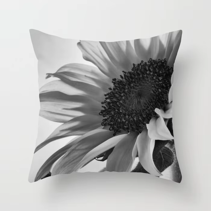 Juste de coussin d'été tournesol, oreiller de canapé, chambre à coucher, décoration d'intérieur, voi