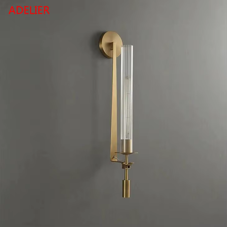 ADELIER Lampes murales en tube de verre, style moderne, pour salon, bureau, couloir, hôtel, décorati
