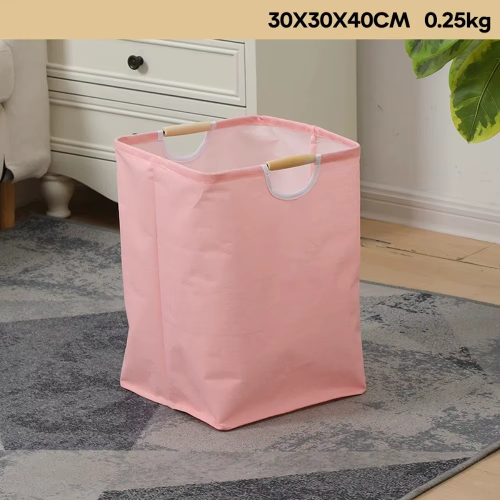 Panier à linge Portable de grande capacité en lin avec poignée, panier de rangement pour vêtements s
