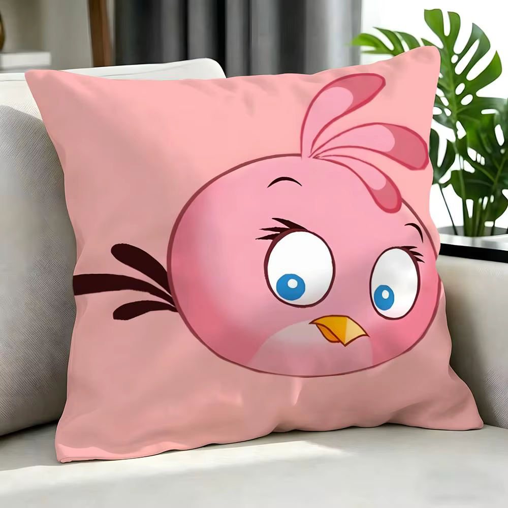 Housse de coussin Angry Birds, ensemble de 4 pièces, 50x50, 45x45, 40x40, taie d'oreiller décorative