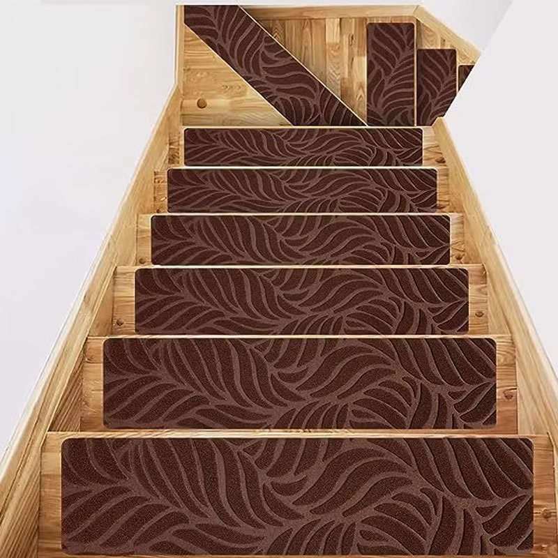 1/3 pièces 20x76cm lavable antidérapant marches d'escalier tapis de protection tapis auto-adhésif co