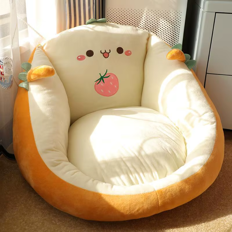 Coussin mignon, dessin animé, doux et confortable, épais, dortoir, bureau, chambre à coucher, tapis 