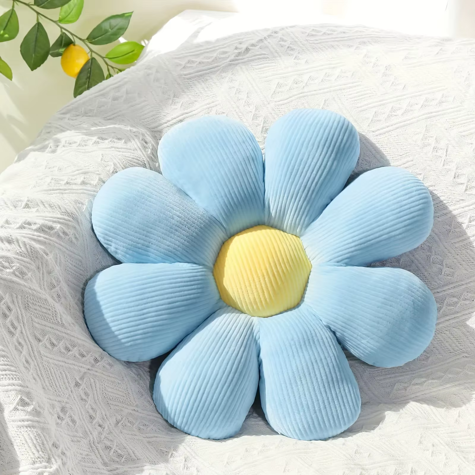 Coussin de sol circulaire en tissu doux et moelleux pour chaise de bureau, salle de classe, canapé, 