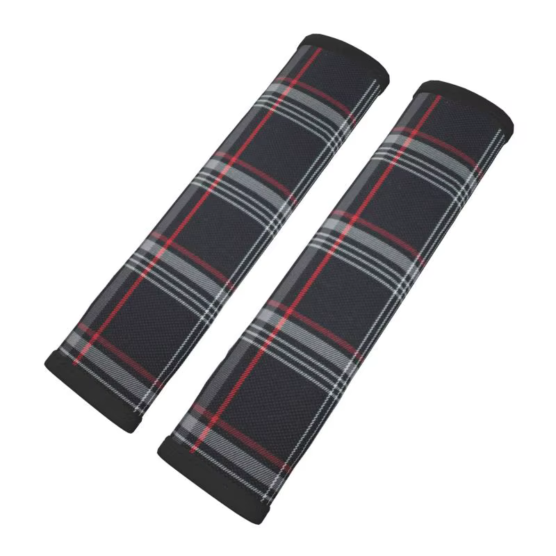 GTI Tartan Plaid housses de ceinture de sécurité de voiture de 2 pièces coussin de Protection d'épau