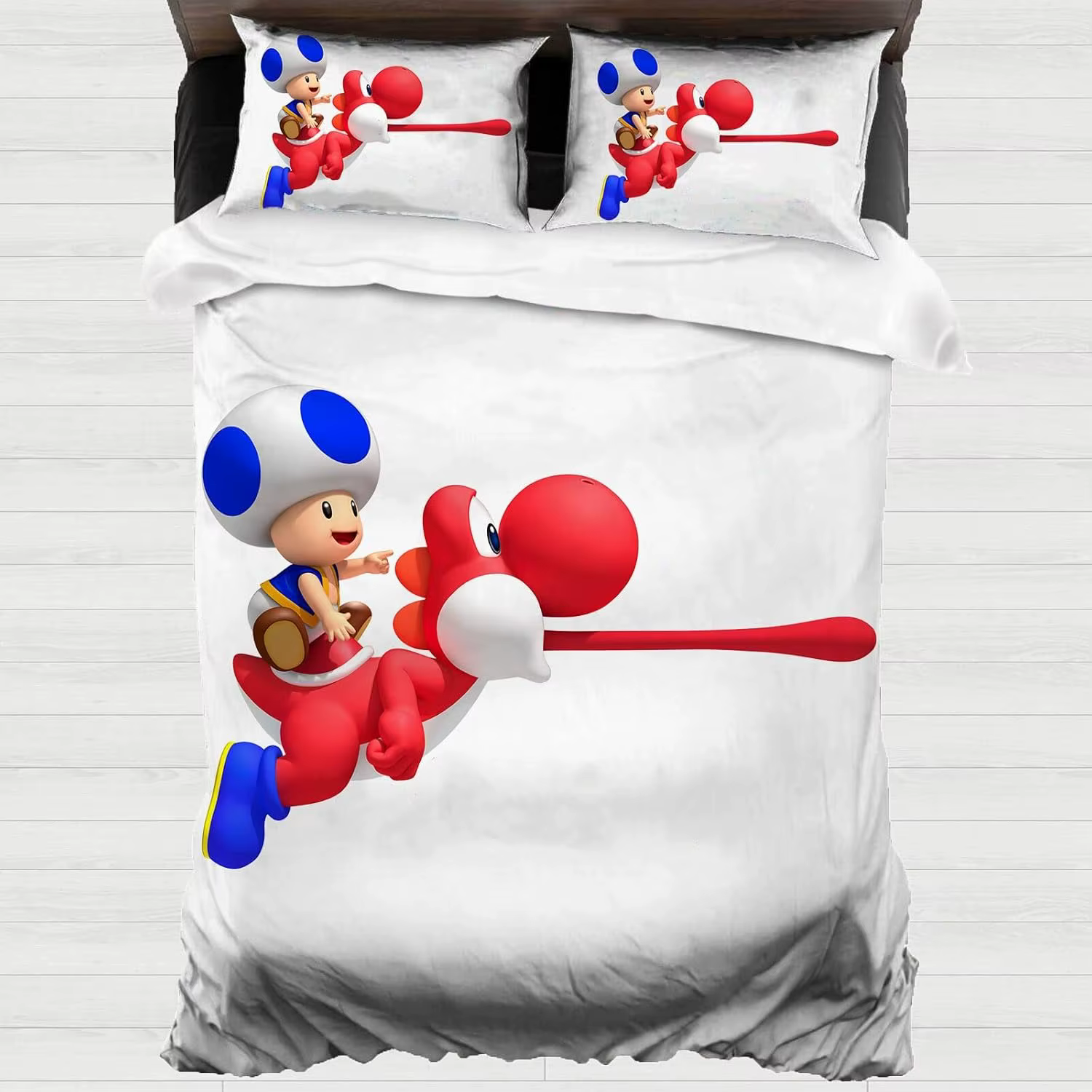 Jeu Yoshi's Island housse de couette taie d'oreiller ensemble de literie adulte garçon fille chambre