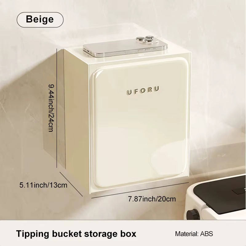 Organisateur de rangement pour salle de bain, armoire murale grande capacité pour papier toilette, b