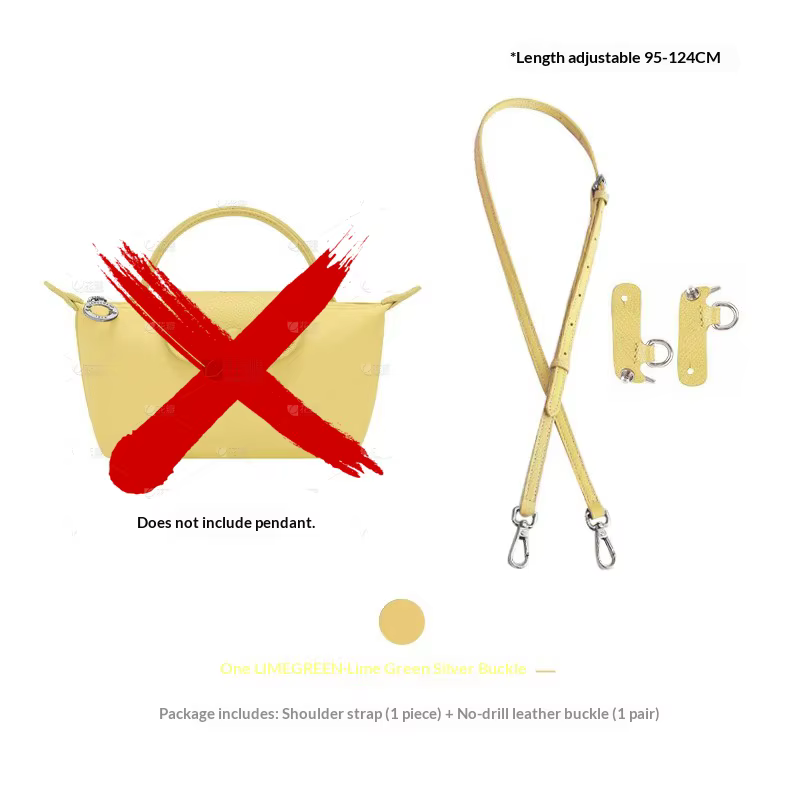 Nouvelle Sangle de Sac en Cuir pour Longchamp Mini Lime – Durable, Tendance, Sans Perçage, Accessoir