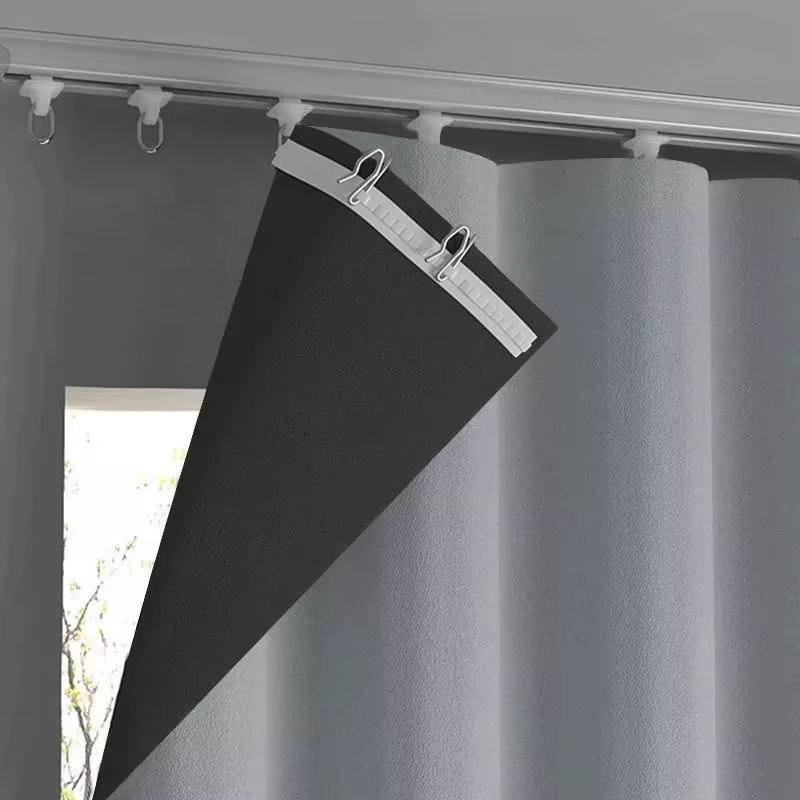 Rideaux occultants 100% thermiques isolants avec crochets en S, résistants aux UV, pour chambre et s