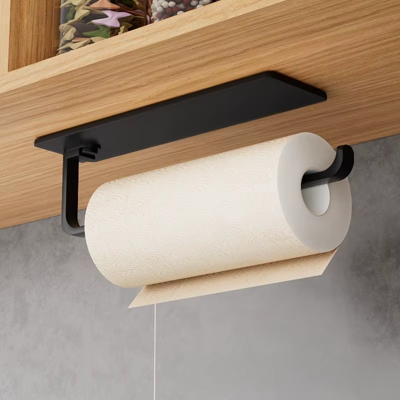 Porte-serviettes de cuisine, distributeur de serviettes en papier suspendu qui s'adapte sous les arm