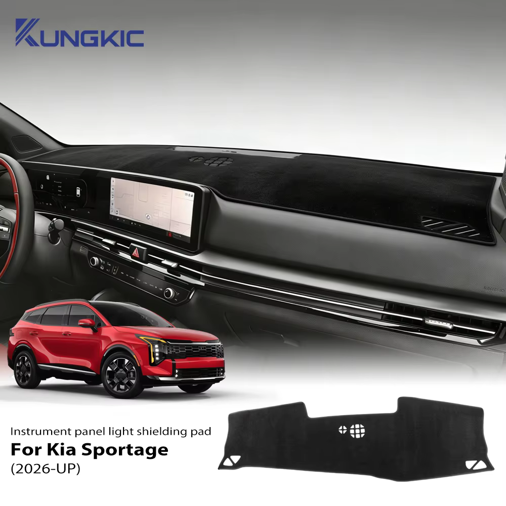 Tapis de tableau de bord pour Kia Sportage 2026 LHD, pare-soleil en polyester avec base antidérapant