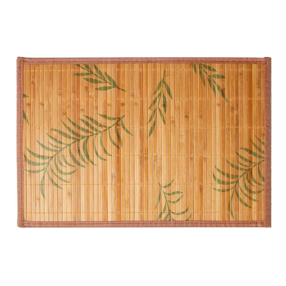 Set de table pliable en bambou vintage, antidérapant, isolant thermique, sous-verre créatif, décorat