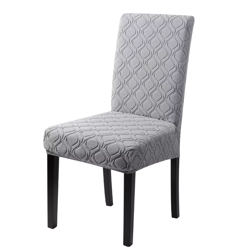 Housses de chaise en Jacquard pour salle à manger et salon, housse de siège de chaise souple et élas