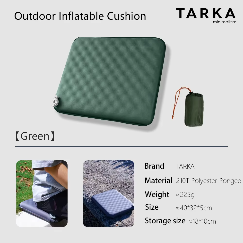 TARKA coussin de siège gonflable tapis de Camping nouveauté, matelas d'air de coussin d'assise gonfl