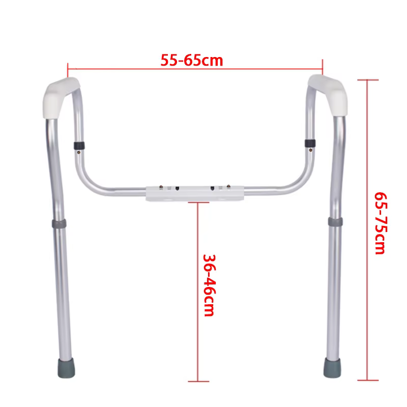Rail de sécurité pour toilettes, cadre de siège de toilette de salle de bain, poignées de toilettes,